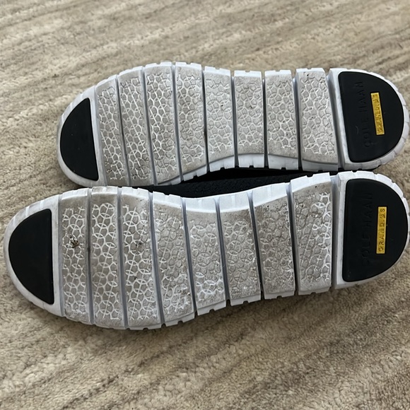 Cole Haan Zerogrand Stitchlite black fabric round toe slip on loafer flats. - Picture 5 of 5